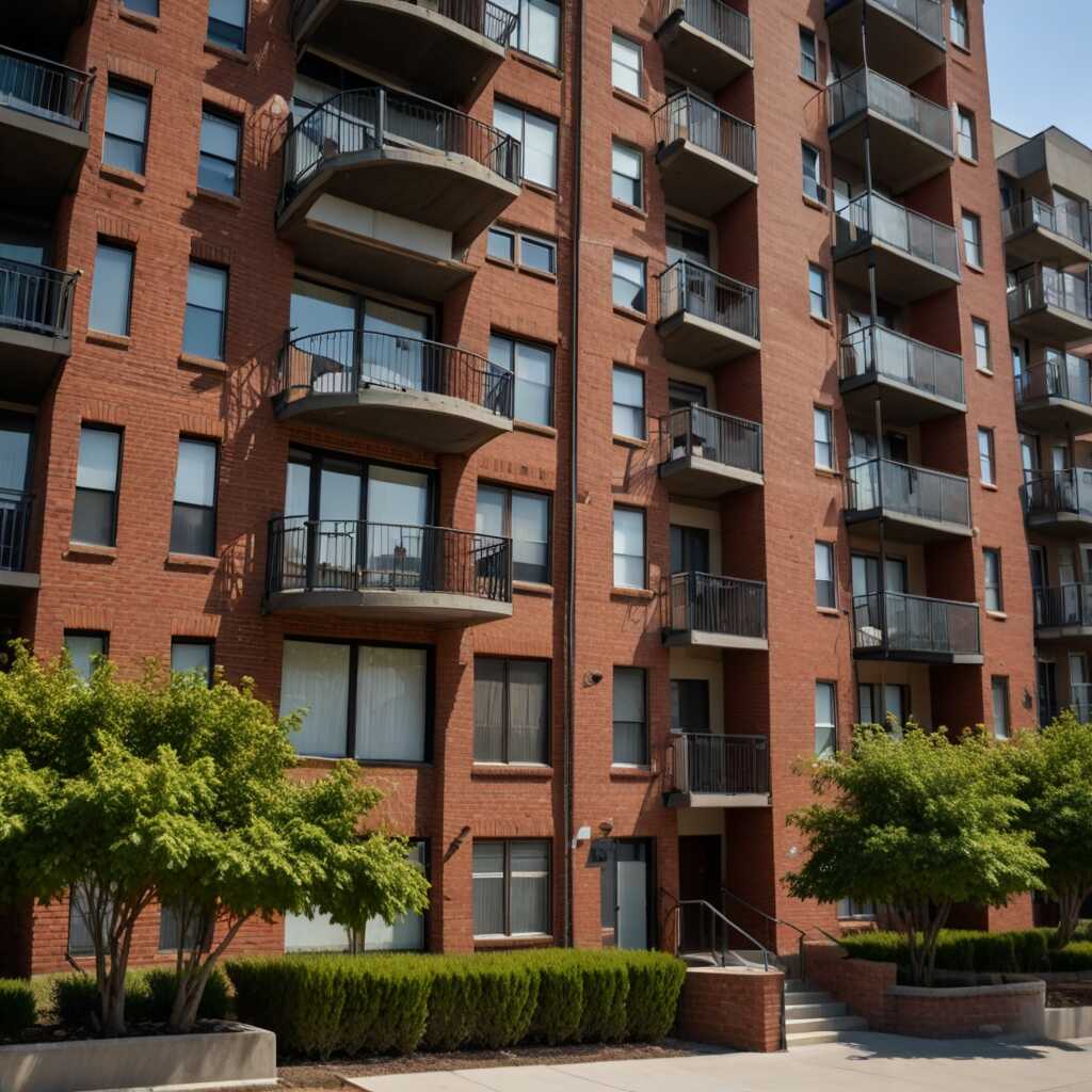 Property manager reviewing detailed financial performance charts and investment metrics