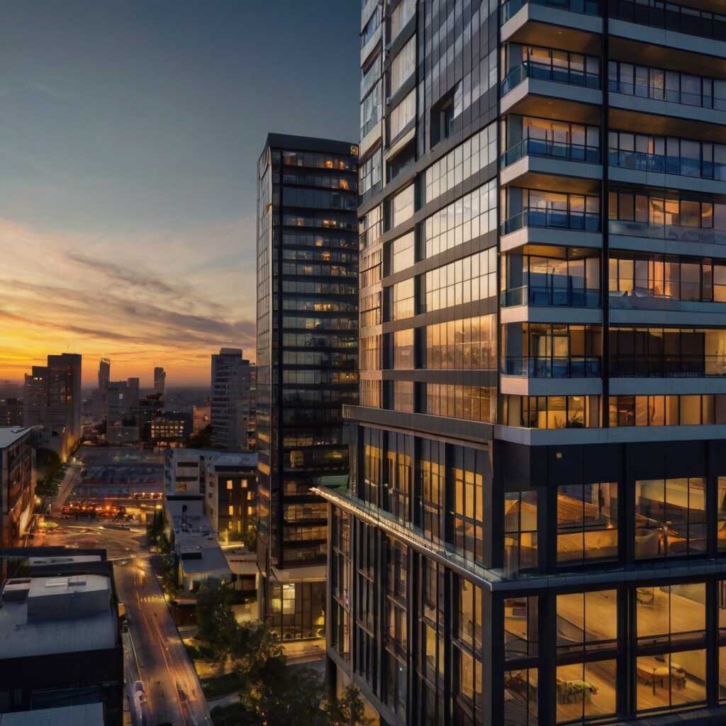 Geographic property portfolio visualization showing multi-location management dashboard