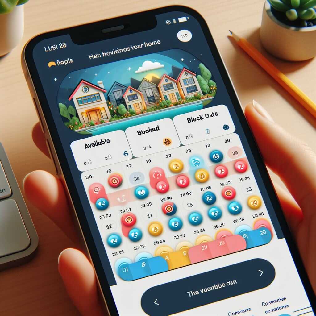 Modern dashboard interface showing calendar integration and booking management features