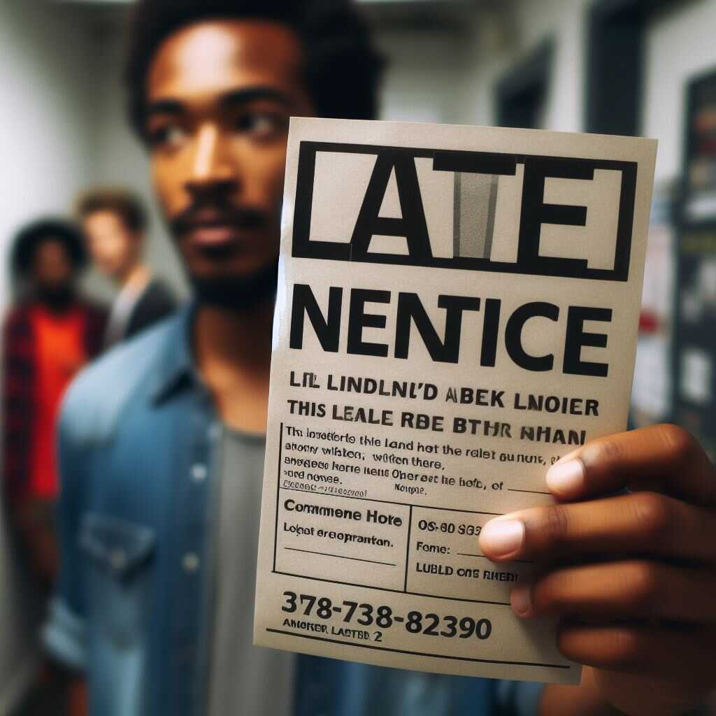 A tenant and landlord talking over an agreement