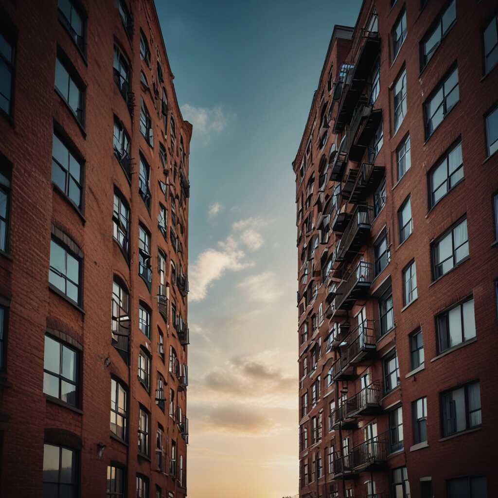 Tenant using mobile app to submit maintenance request and communicate with property manager