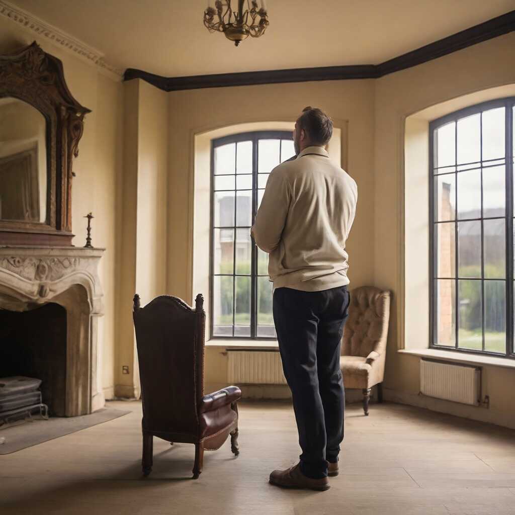 Property manager speaking with satisfied tenant in modern apartment