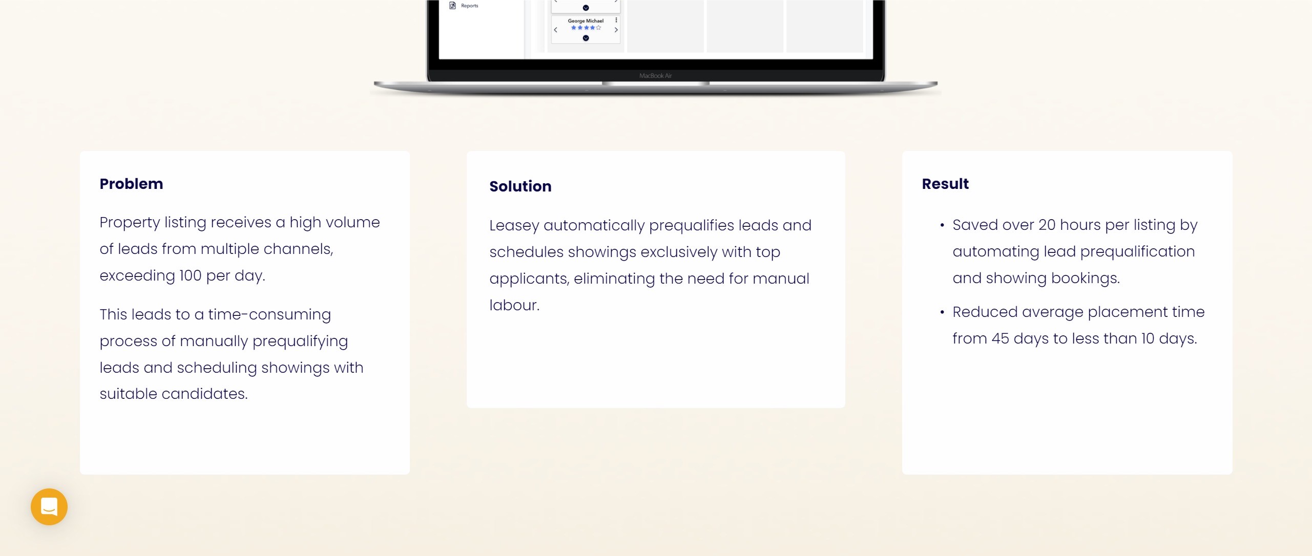 A snapshot of Leasey.AI's advanced property management software interface.