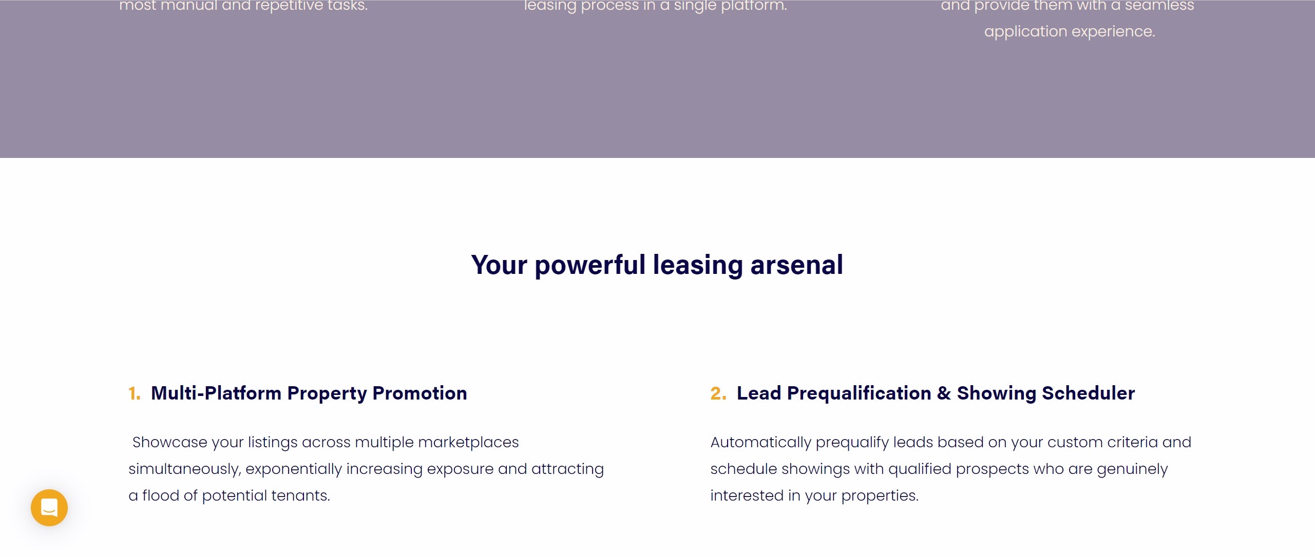 Property manager using professional sales techniques during prospect qualification call