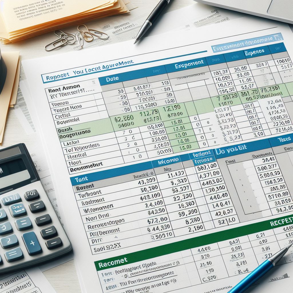 Illustration of a smart contract for rental agreements.