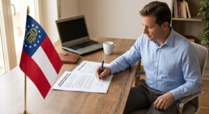 Security deposit clause in a Georgia lease agreement template